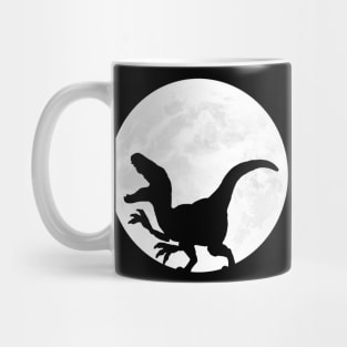 Velociraptor in Full Moon Mug